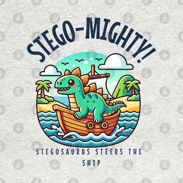 Stego-mighty: Stegosaurus Steers the Ship by OurCelo